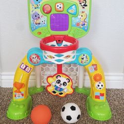 VTech Count & Win Sports Center with Basketball and Soccer Ball