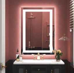 20x28 Inch LED Lighted Bathroom Mirror For Vanity