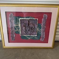 Original Artist Signed Hand Painted USA Framed Art 42x36