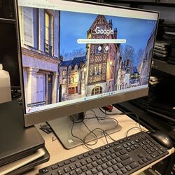 HP EliteOne 800 G4 All-in-One desktop Intel Core i5-8500 @ 3.00 16 GB RAM  240GB SSD  Win11 Pro, WiFi, webcam and speaker integrated.