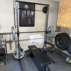 Squat Rack / Bench Press / Weights Bars : Everything You See Here
