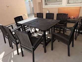 Patio table teak set