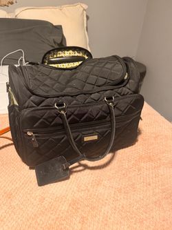 Vera Bradley Black Quilted Travel Bag