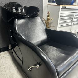 Hair Wash Bowl And Chair