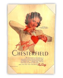 16” x 24" CHESTERFIELD Canvas Print Wall Art
