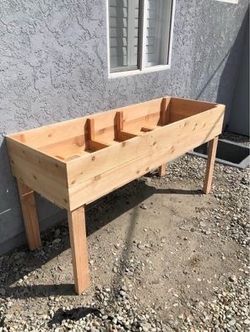 Beautiful privacy wall Frame Planter Box Garden Bed Outdoor Design cedar redwood AC pool equipment cover