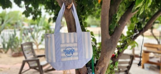 Trader Joe Totes.   Summer Edition $10 each or $32  per set