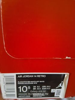 Jordan mens 10.5 gym red 14's