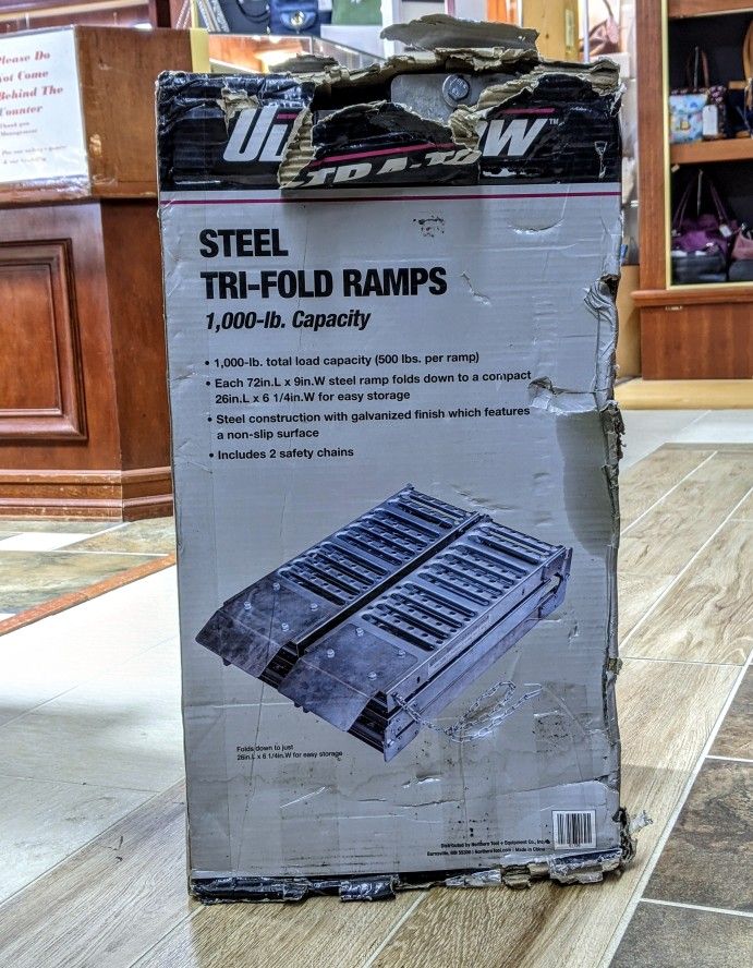 New Ultra-Tow Steel Trifold Ramps 1,000 lb capacity On sale 