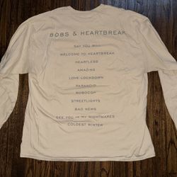 Kanye West 808 & Heartbreak Beige Longsleeve Hollywood Bowl Concert Tee Size XL