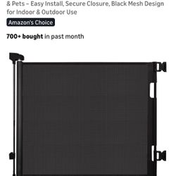 Retractable Baby Gate, 55”, New