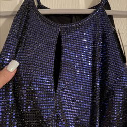 Purple/Black Sequin New Years Eve Dress