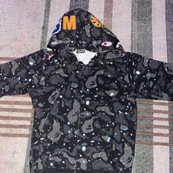 glowing Galaxy Bape Hoodie size XL 