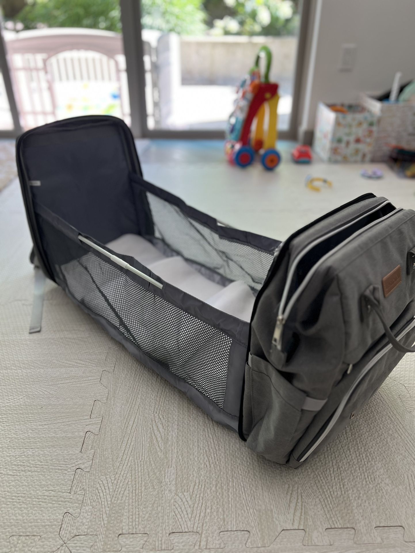 LexiRoman Large Waterproof Diaper Bag Backpack – Multifunctional, Stylish Baby Travel Bag for Moms & Dads