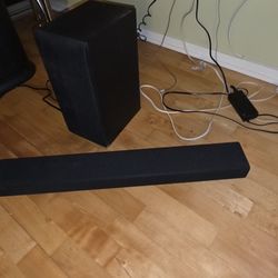 65" Samsung HD TV w/Soundbar & Subwoofer 
