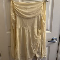 Beige Sleeved Dress