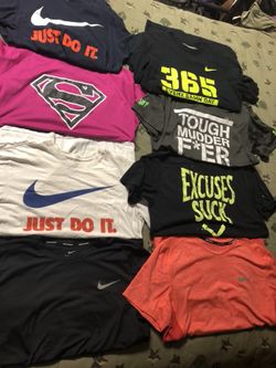 Men’s shirts sz medium Nike and under armour