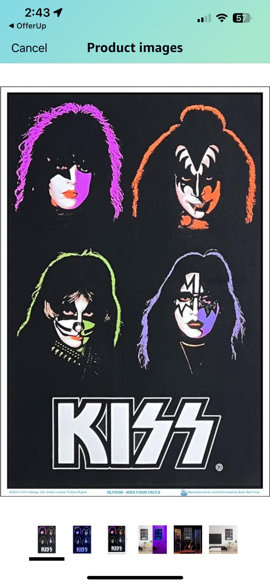 Rare KISS poster 1992 #834 Used very good 