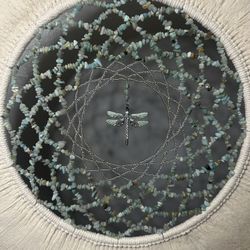 Mother’s Day Gift Amazonite Macrame Circle Of Life Dreamcatcher Measurement  22” x 22” 