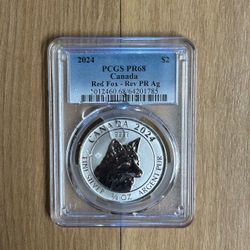 3/4 oz 999.fine silver slabbed reverse proof🦅