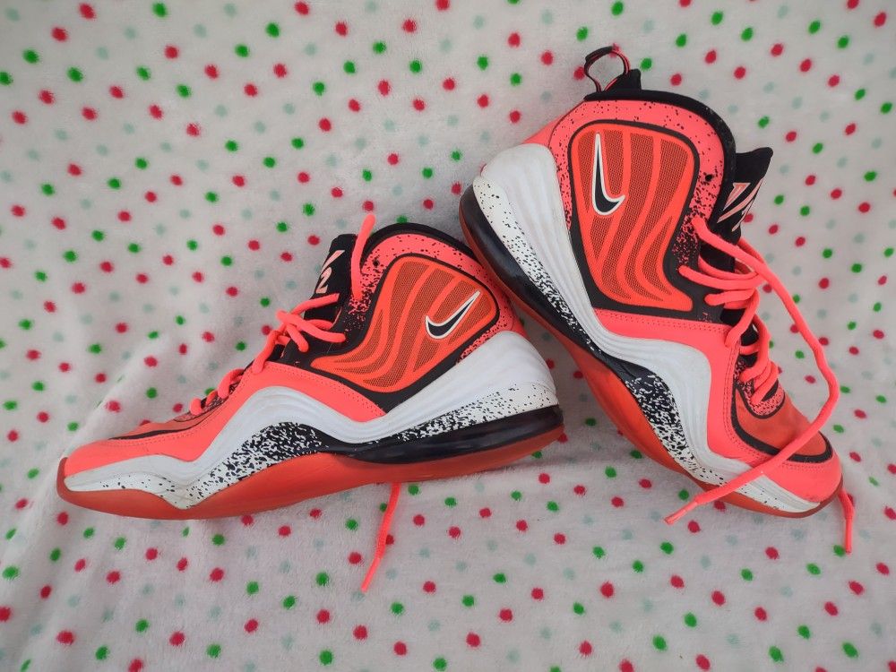 Nike Air Penny 5 V 'Lil Penny' Mens Size 8.5 Atomic Red Black White