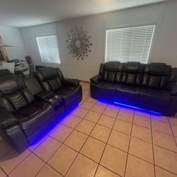 Sofa and Reclining Loveseat B