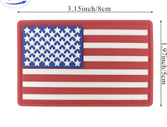 Rubber American Flag Patch