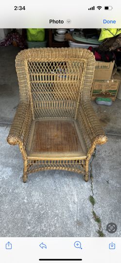 Wicker Chair (100 Yrs Old) - Antique 