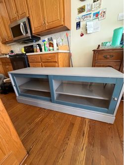 Custom IKEA HAVSTA solid wood TV unit- “Moscow Midnight” Doors