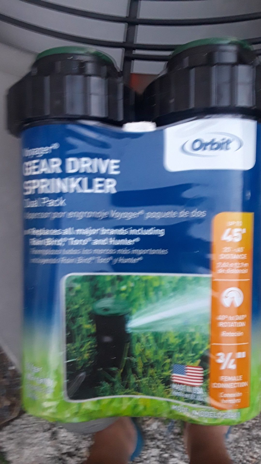 Orbit gear drive pop up sprinklers