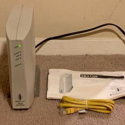 Working Motorola Cable Network Model SB3100 With Cable And Owner Manual Included
