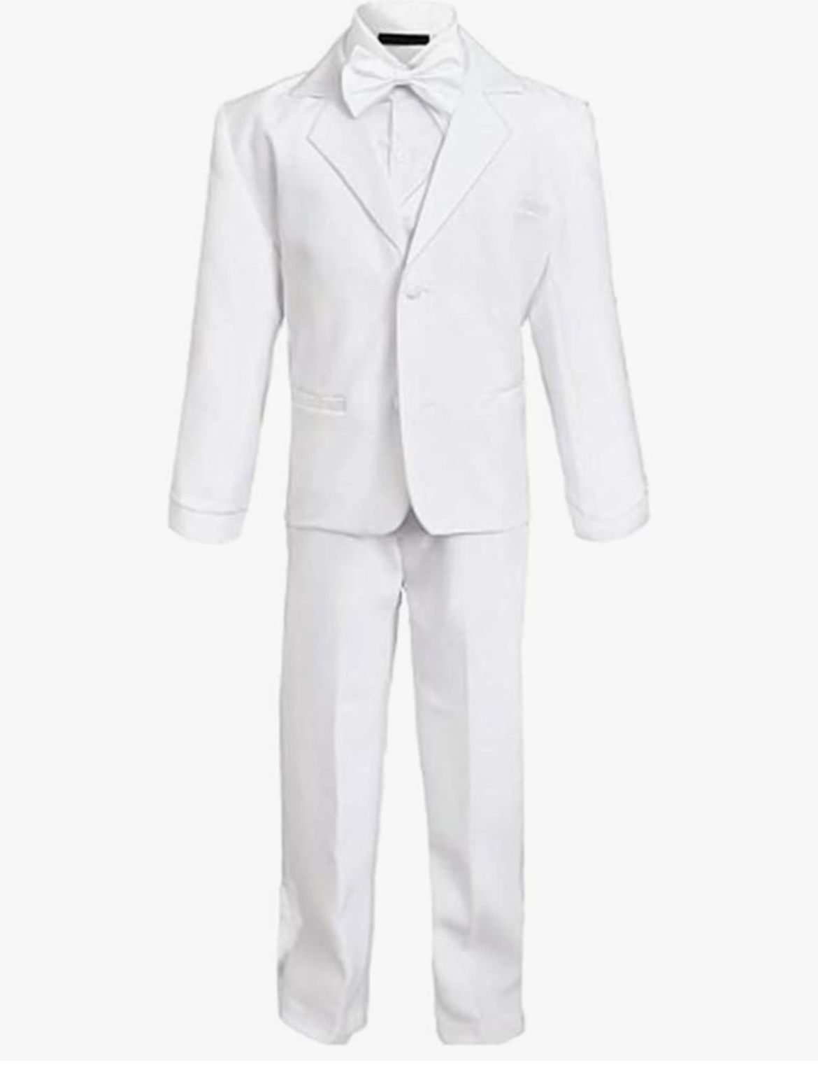 Boys White 5 Piece Suit/Tux Size 5