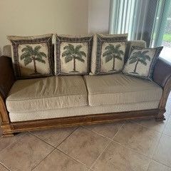 4TH OF JULY - Tommy Bahama Couch/Futon/Arm Cair With Foot Rest