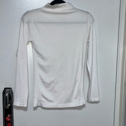 White Long Sleeve Shirt One Size 