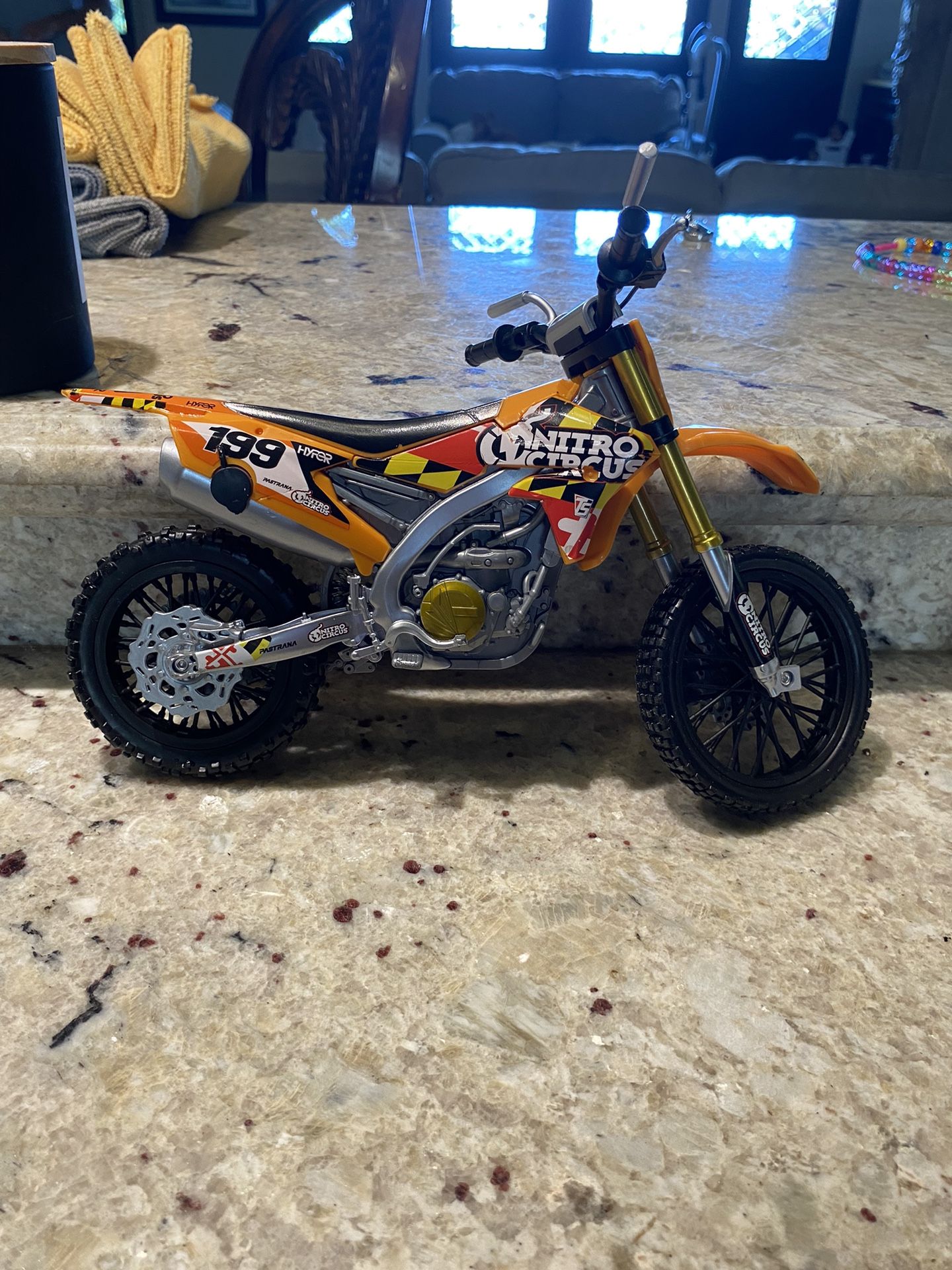 Adventure Force 1:6 Scale Motorcycle Dirt Bike Toy Travis Pastrana