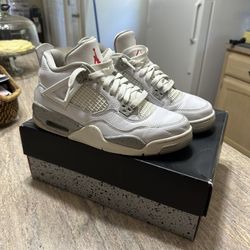 6.5Y - Jordan 4 Retro (GS) White Oreo
