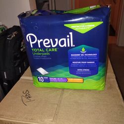 Prevail  Total Care Underpads  10ct XL 30"X36"  $10  Case
