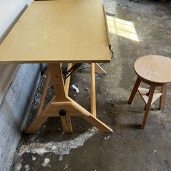 Easel and Chair