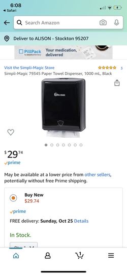 New hand towel dispenser. Amazon sells for $30 plus tax.