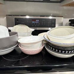 Different Style Plates And Bowls 