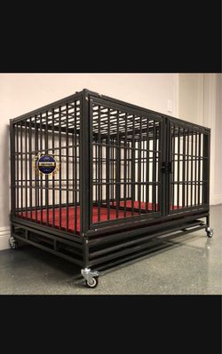 Dog pet cage kennel size 43 with divider and plastic floor grid new in box 📦