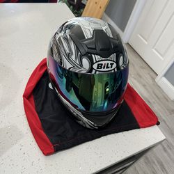Bilt Motorcycle Helmet Size M with UClear 
