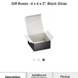 Uline Gift Boxes 4x4x2