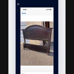 🌹BEAUTIFUL SOLID WOOD FULL SIZE BEDROOM SET: BED FRAME , TALL CHEST 5 DRAWER,  NIGHTSTAND 2 DRAWER 🥰