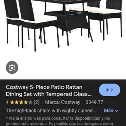 Cosway 4 chairs Patio Missing Top Of The Table 