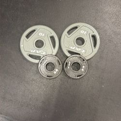 Cap 10 Pound And 2.5 Pound Iron Olympic Weight Plate Plates