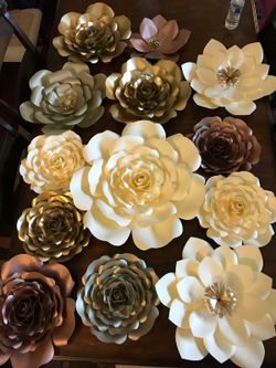Paper flowers and paper roses