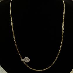 $475 Beveled Marine Yellow Gold Chain