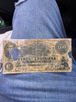 Louisiana 1863 March 10 Hundred dollar bill