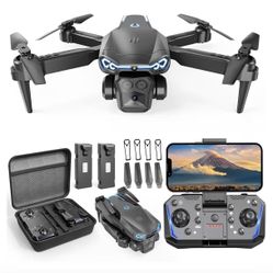 X-shop Drone with Camera 1080P HD FPV Mini Drones Altitude 3D Flips - BLACK